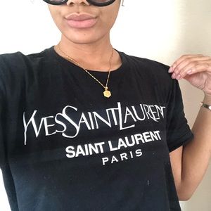 YSL BLACK T SHIRT